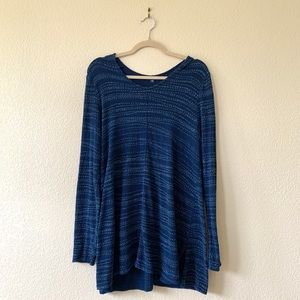 Midnight Blue J. Jill Blue Patterned Dress